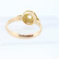 Victorian 18k Rose Gold Diamond Solitaire. 0.36ct Old Mine Cushion Cut Buttercup Diamond setting.