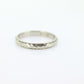 JR Wood and Sons 18K Band. 18k White Gold Embossed Flower Blossom Antique 1920s engraved 18K ring.