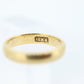 JR Wood 18k Yellow Gold band. Antique Early 1900s 18k Yellow Gold Jr Wood (Art Carved) Wedding Band.