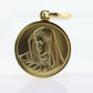 Vintage 14k Yellow Gold Pendant. Madonna Pendant. VIRGIN Mary Pendant. Mother Medallion for Necklace or Medal