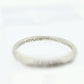 Antique Platinum Diamond eternity channel band. Art Deco 1930s diamond eternity infinity band.