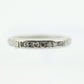 Antique Platinum Diamond eternity channel band. Art Deco 1930s diamond eternity infinity band.