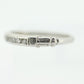 Antique Platinum Diamond eternity channel band. Art Deco 1930s diamond eternity infinity band.