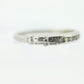 Antique Platinum Diamond eternity channel band. Art Deco 1930s diamond eternity infinity band.