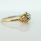 Art Deco Diamond ring. 14k Yellow and White Gold Square table. st(80/84)