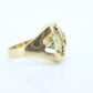 Black Hills Gold Ring. Heavy 10k Vintage Black Hills Gold Mens Statement Ring. sz 12 stock (103/50)