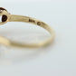 10k ONYX ring. Oval Onyx prong set victorian mourning ring. Scroll work shoulders. (st32/20)