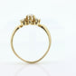 14k Victorian Opal and Diamond ring. 14k Gold Victorian claw opal ring. st(109)