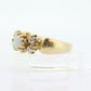 14k Victorian Opal and Diamond ring. 14k Gold Victorian claw opal ring. st(109)