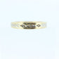 ARTCARVED 14k Gold Diamond Band. Art carved engraved textured band. Jr Wood Art Deco Diamond. st132