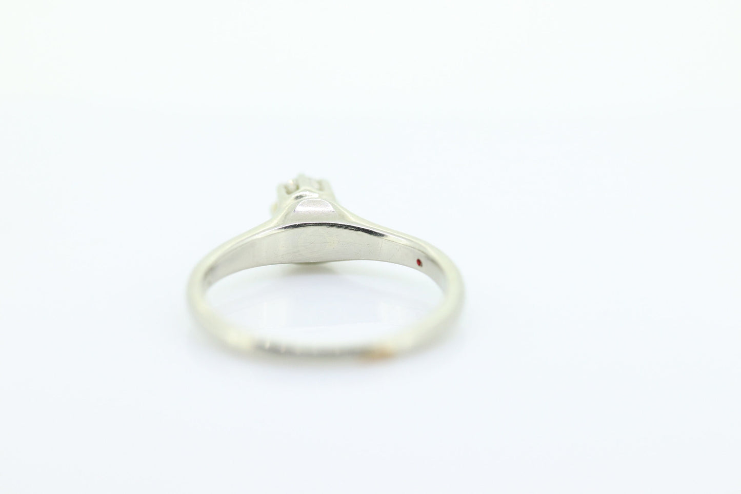 14k TRAUB Orange Blossom Ring. Diamond Solitaire Claw Set. Antique ORANGE Blossom Ring. Stock(230)