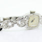 Hamilton watch. Hamilton Platinum and Diamond manual Ladies wristwatch. Platinum Diamond Cable Mechanical watch. st(425/50)