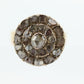 18k  Edwardian Diamond Daisy Cluster Ring. 18k Yellow Gold with old cut diamond arrangement