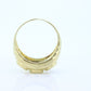 Multi-Color Gem Ring. 14k Yellow Gold ring. Bubble Garnet Citrine Topaz. Bezel set gems. st(99/11)