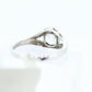 14k Aquamarine Diamond ring. Tension set Aquamarine solitaire ring. 14k white gold. Aquamarine diamond ring. st(71/11)