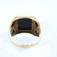 Black Hills Gold Ring. Heavy 10k Hematite Black Hills Gold Mens Statement Ring. sz 10.25 stock(99/11)