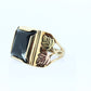 Black Hills Gold Ring. Heavy 10k Hematite Black Hills Gold Mens Statement Ring. sz 10.25 stock(99/11)