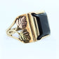 Black Hills Gold Ring. Heavy 10k Hematite Black Hills Gold Mens Statement Ring. sz 10.25 stock(99/11)