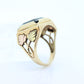Black Hills Gold Ring. Heavy 10k Hematite Black Hills Gold Mens Statement Ring. sz 10.25 stock(99/11)