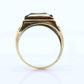 Black Hills Gold Ring. Heavy 10k Hematite Black Hills Gold Mens Statement Ring. sz 10.25 stock(99/11)
