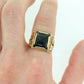 Black Hills Gold Ring. Heavy 10k Hematite Black Hills Gold Mens Statement Ring. sz 10.25 stock(99/11)