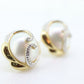 14k Large MABE Pearl Stud earrings st(71/50)