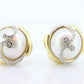 14k Large MABE Pearl Stud earrings st(71/50)