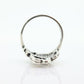 Black Hills Gold ring. 925 Sterling Silver band. Sterling Silver Leaf Vine Black Hills ring. st(17)