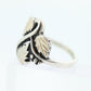 Black Hills Gold ring. 925 Sterling Silver band. Sterling Silver Leaf Vine Black Hills ring. st(17)