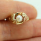 Black Hills Gold Ring with a Pearl. 10k Multi-Tone Black Hills Gold Pearl Ring. st(84)