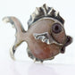 FISH sterling silver brooch. Vintage Large 925 Sterling Silver Fish Quartz Brooch pin. st(15)