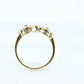 10k Flower Blossom Diamond Set Cocktail ring. Daisy Ring 10k Gold. Flower Ring. Daisy ring. st(51/74)