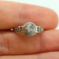 Antique Art Deco Diamond Solitaire Ring. 18k White Gold square set diamond  illusion set. st(105)