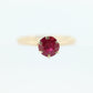 Otsby Barton Ruby Ring. 14k Yellow Gold Claw Design. OB from Art Deco 1920 Era. Ruby Claw ring. st50