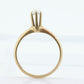 Otsby Barton Pearl Ring. 14k Yellow Gold HIGH Claw Design. OB from Art Deco 1920 Era. Pearl Seed Claw ring. st138