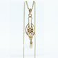 Otsby Barton Diamond pendant lavaliere. 10k Gold with a diamond set buttercup with rice pearl pendant for necklace. Otsby Barton (st80)