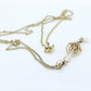 Otsby Barton Diamond pendant lavaliere. 10k Gold with a diamond set buttercup with rice pearl pendant for necklace. Otsby Barton (st80)