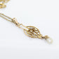 Otsby Barton Diamond pendant lavaliere. 10k Gold with a diamond set buttercup with rice pearl pendant for necklace. Otsby Barton (st80)