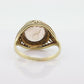 Antique 14k Gold Art Deco Morganite ring. Natural Morganite bezel set filigree ring. st(105)