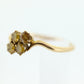 Honey comb citrine ring. 10k Yellow Gold citrine ring.