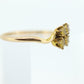 Honey comb citrine ring. 10k Yellow Gold citrine ring.