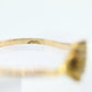 Honey comb citrine ring. 10k Yellow Gold citrine ring.