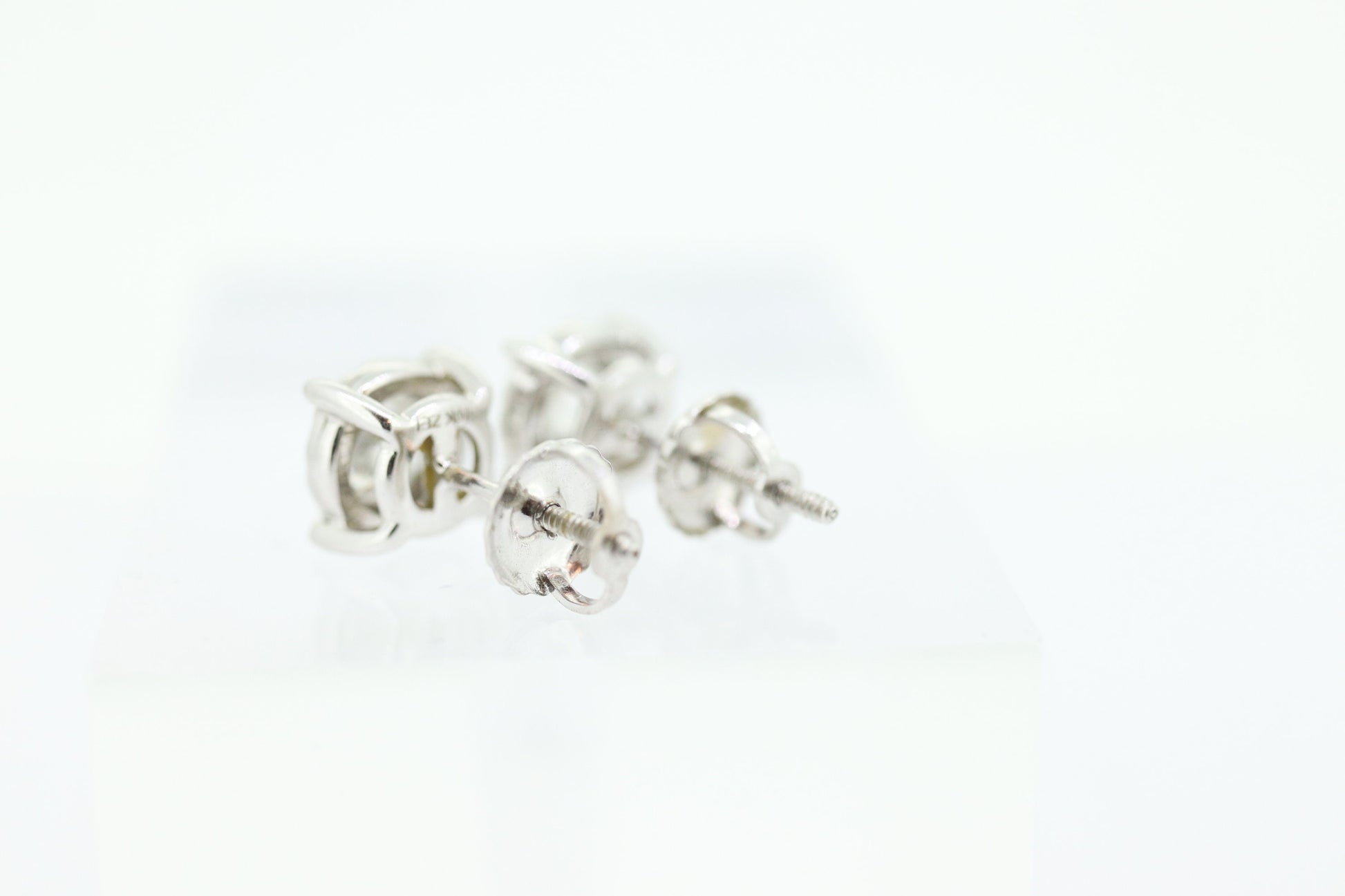 Diamond stud earrings. 10k Stud posts with 1.00ctw Diamonds made by ZEI