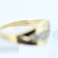 14k Diamond Pave Encrusted Band. Women or Men Diamond Dome Bombe Cluster band st140