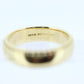 ARTCARVED JR Wood and Sons 14k Gold wide wedding band Ring Sz 4.75