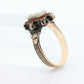 Victorian Cameo carved shell 10k signet ring. Antique 10k Rose gold Signet ring (st57)