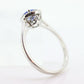 Tanzanite and White topaz (diamond) halo ring. 10k Purple Tanzanite solitaire. st(240)