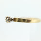 14k Diamond Solitaire. 14k Yellow gold engraved illusion set Daisy diamond ring.