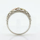 Black Hills Gold Sterling Silver dome Ring. Large 10k Gold Inlay made by Black Hills Gold Band