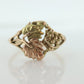 Black Hills Gold Ring. 10k Black Hills Gold band. Vintage Black Hills gold. sz 6.5 st(86/25)